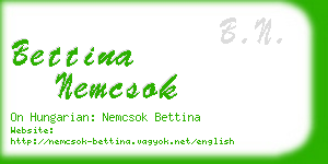 bettina nemcsok business card